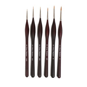 Triangular Grip Fine Detail & Model Painting Brush Set of 6