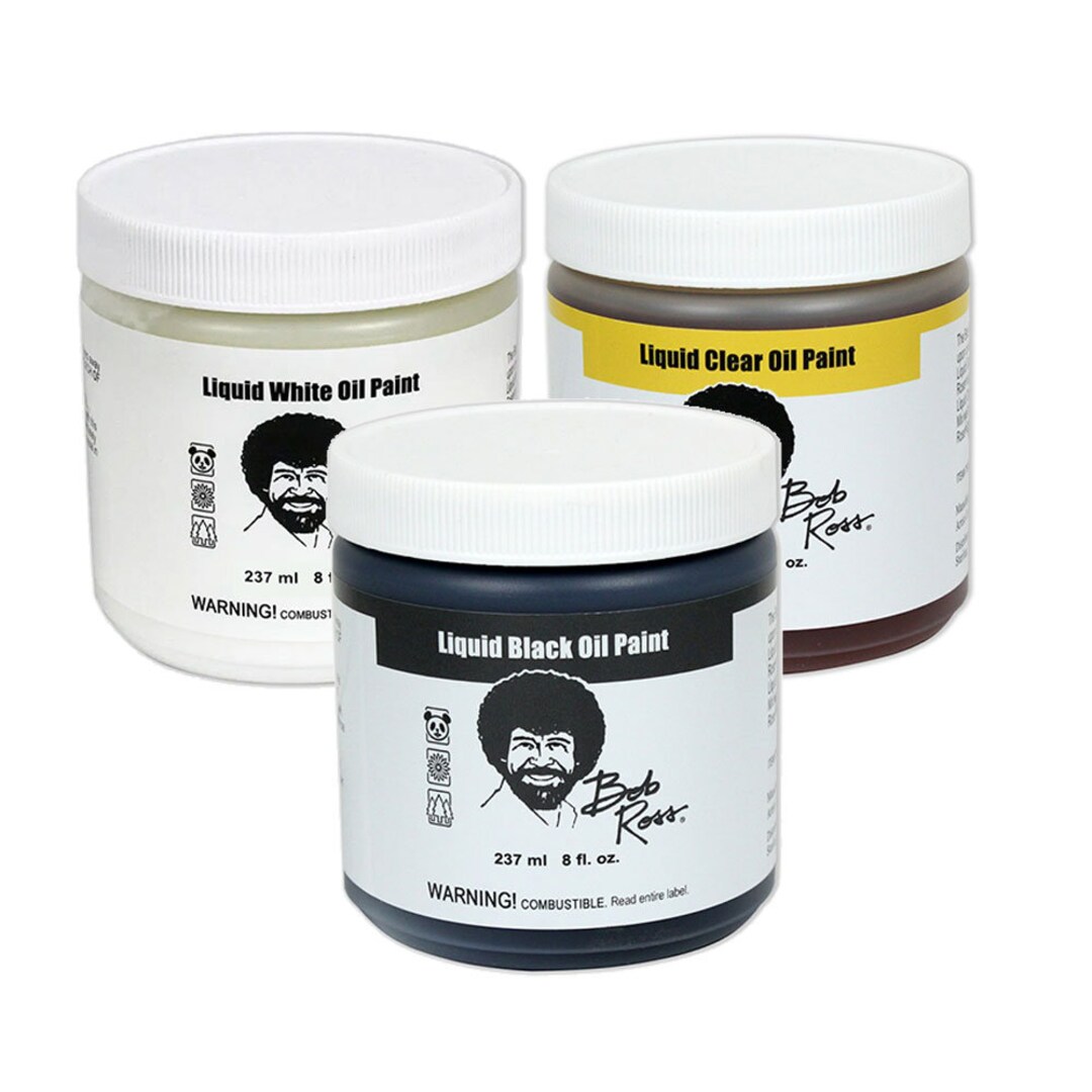 Bob Ross Liquid White Liquid Black or Liquid Clear Base Coat Etsy Australia