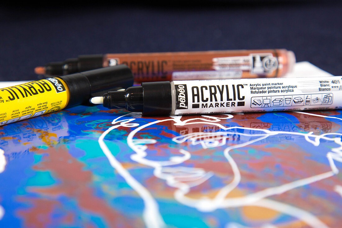 Pebeo Acrylic Paint Markers Available in 0.7mm 1.2mm 4mm Etsy UK