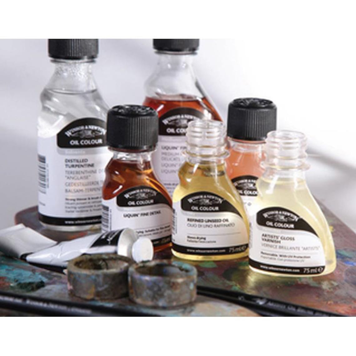 Winsor & Newton Oils Solvents Mediums and Varnishes for Oil Etsy