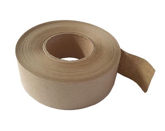 Papier kraft brun, rouleau de ruban adhésif extensible aquarelle gommé, 36 mm x 54 m