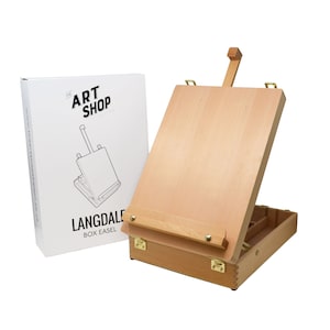 Studio 22 LANGDALE Wood Table Box Painting Easel