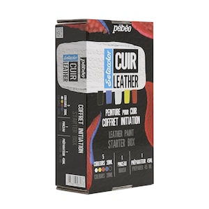 Pebeo Setacolor Leather Paint Starter Box Set