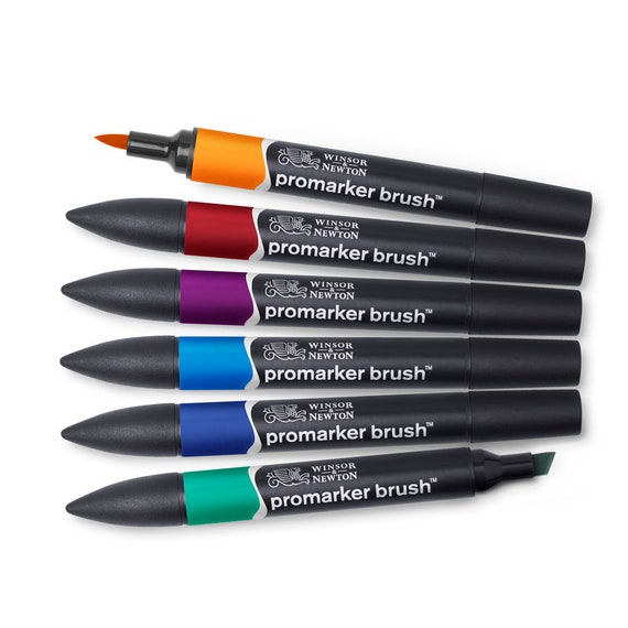 Winsor & Newton ProMarker Brush, Set of 6, Rich Tones