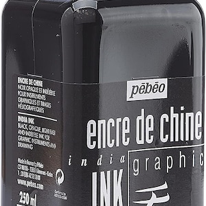 Pebeo Black Graphic Indian Drawing Ink 250ml