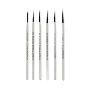 Studio 22 Fine Detail Miniatur Aquarell Pinsel 6er Set