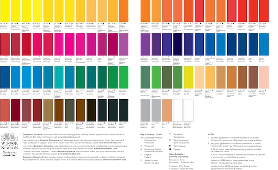 Winsor & Newton Designers Gouache - Primary Set, Set of 6 colors, 14 ml  Tubes