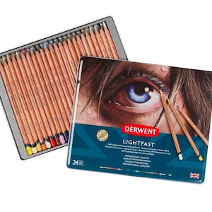 Derwent lichtechte professionele kleurpotloodblik, set van 24