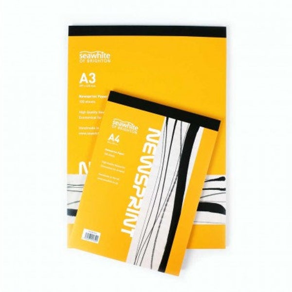 Seawhite of Brighton Newsprint Paper Pads with 100 Sheets Drawing Paper