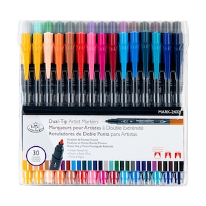 Royal & Langnickel Dual-Tip Artist Markers Set of 30