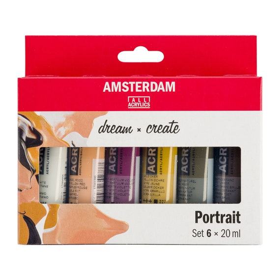 Amsterdam Acrylic Paint Portrait Colour Theme Set 6 X 20ml Etsy UK
