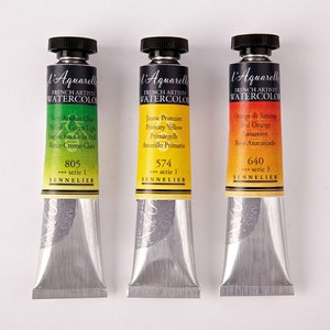 Sennelier Watercolor Paint Set Professional Aqua Mini 8 Half Pan