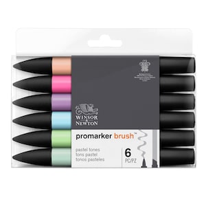 Winsor & Newton-penseelmarker 6 kleurensets