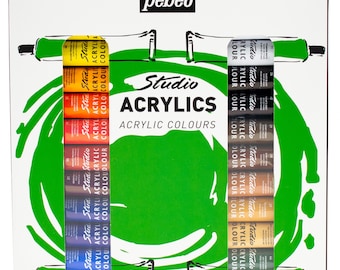 Pebeo Studio Acrylfarben-Set 24 x 12ml