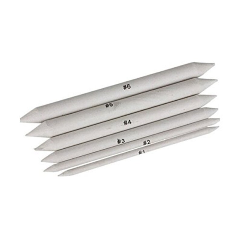 Paper Stump Tortillion Pastel Blending Pack of 6 Etsy