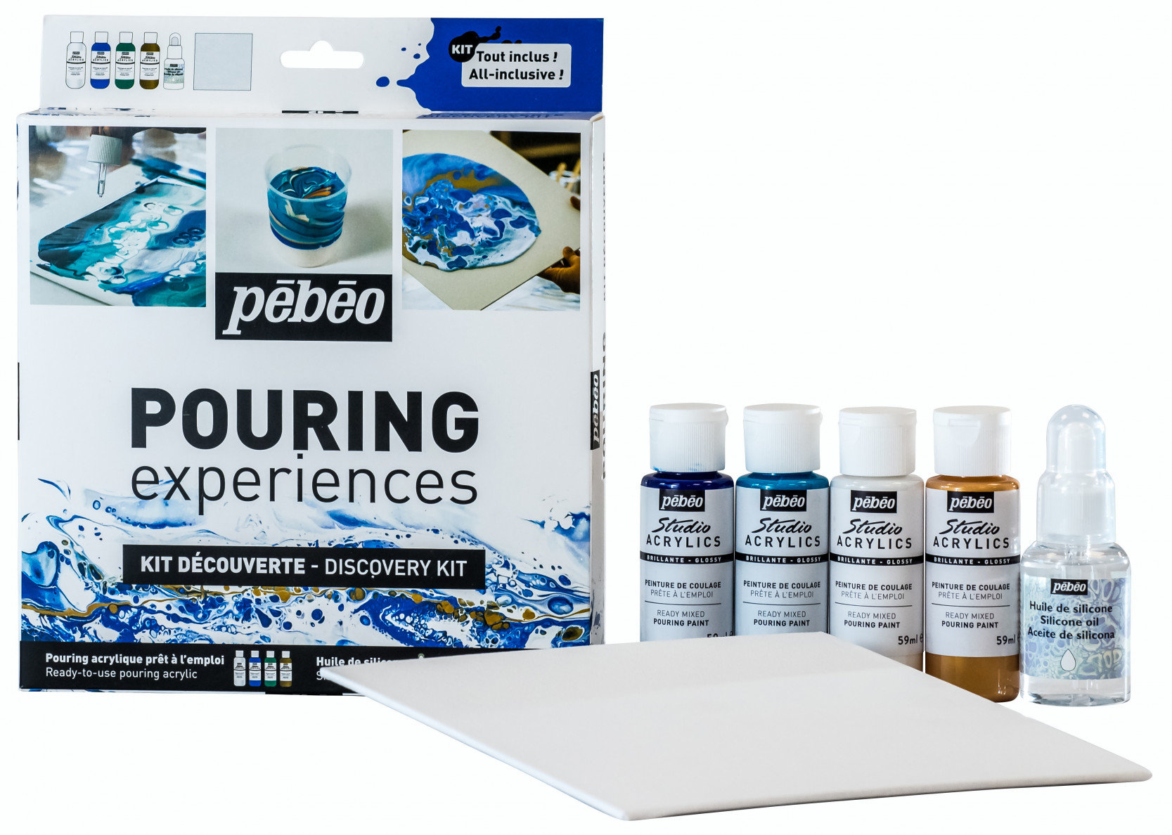 Floetrol For Acrylic Paint Pouring Kit, Flotrol Acrylic Pour Medium  Additive, 16 Acrylic Pouring Paints, 20 Pixiss Wood Mixing Sticks