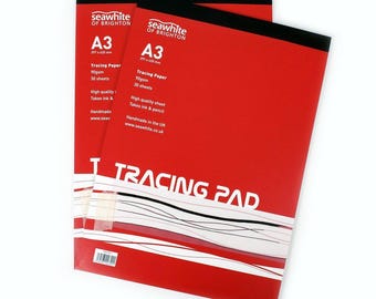 Seawhite of Brighton Tracing Pad 90gsm 30 Sheets Transclucent Paper Large A3