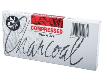 Jakar Compressed Charcoal Assorted Grey 12 Sticks