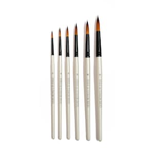 Studio 22 Pearl Handled Titanium Series Round Brush Set of 6
