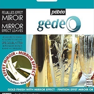 Pebeo Gedeo-bladeren met spiegeleffect vergulde folie in goud of zilver