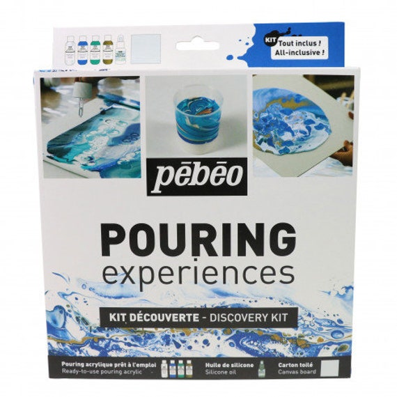 Review: PEBEO Paint, Pouring Medium and Silicone Oil  Peinture acrylique  fluide, Peinture acrylique, Acrylique