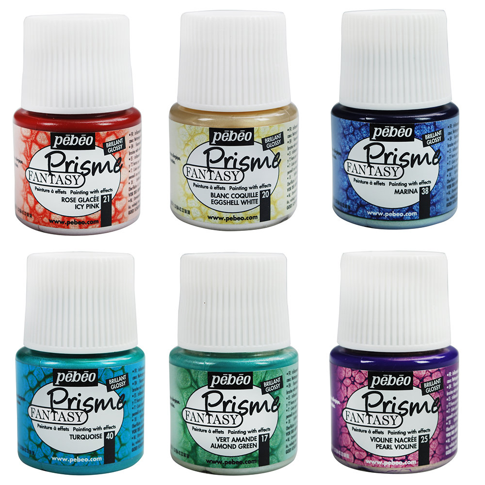 Pebeo Fantasy Prisme Multi Surface Effect Paint 45ml Bottles