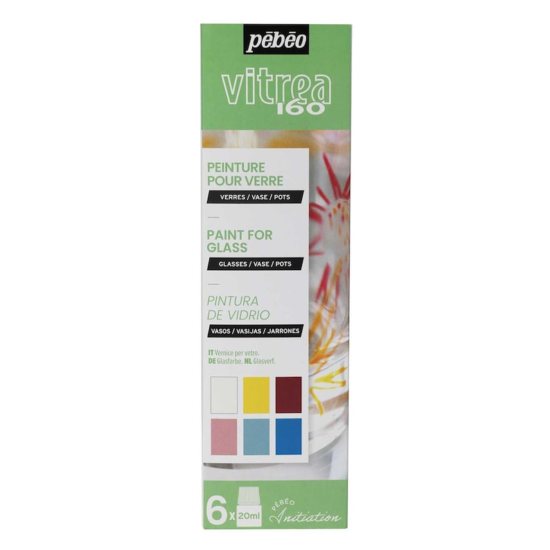 Pebeo Vitrea 160 Glasmalfarbe Initiations Set #1 6 x 20ml Bild 1