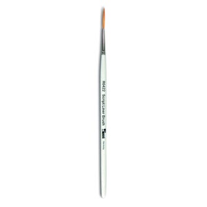 May include: A white script liner brush with a black label that reads "R6/22 Script Liner Brush" and "K&S Germany".