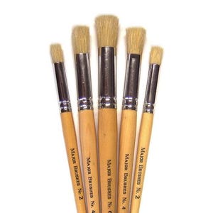 Major Brushes Stencil Schilderborstels Pak van 5
