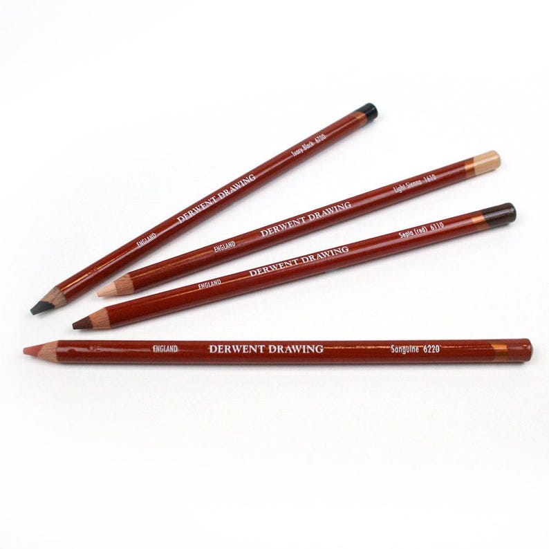 Derwent Professional Drawing Pencils in 24 Soft Natural Colours image 1