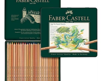 Faber Castell Pitt Pastel Pencil 24 Colour Tin