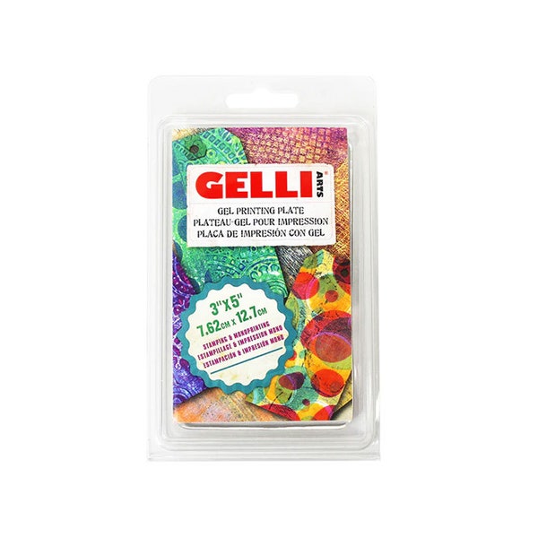 Placa de impresión monoimpresión de gel Gelli Arts de 3" x 5"