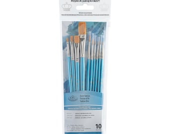 Royal & Langnickel Gold Taklon Assorted Paint Brush Sets
