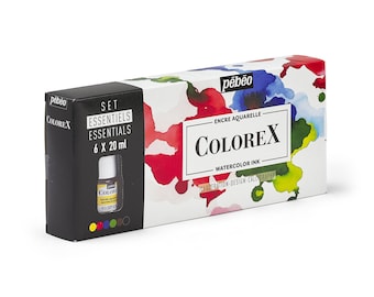 Pebeo Colorex Watercolour Ink Essentials Set 6 x 20ml