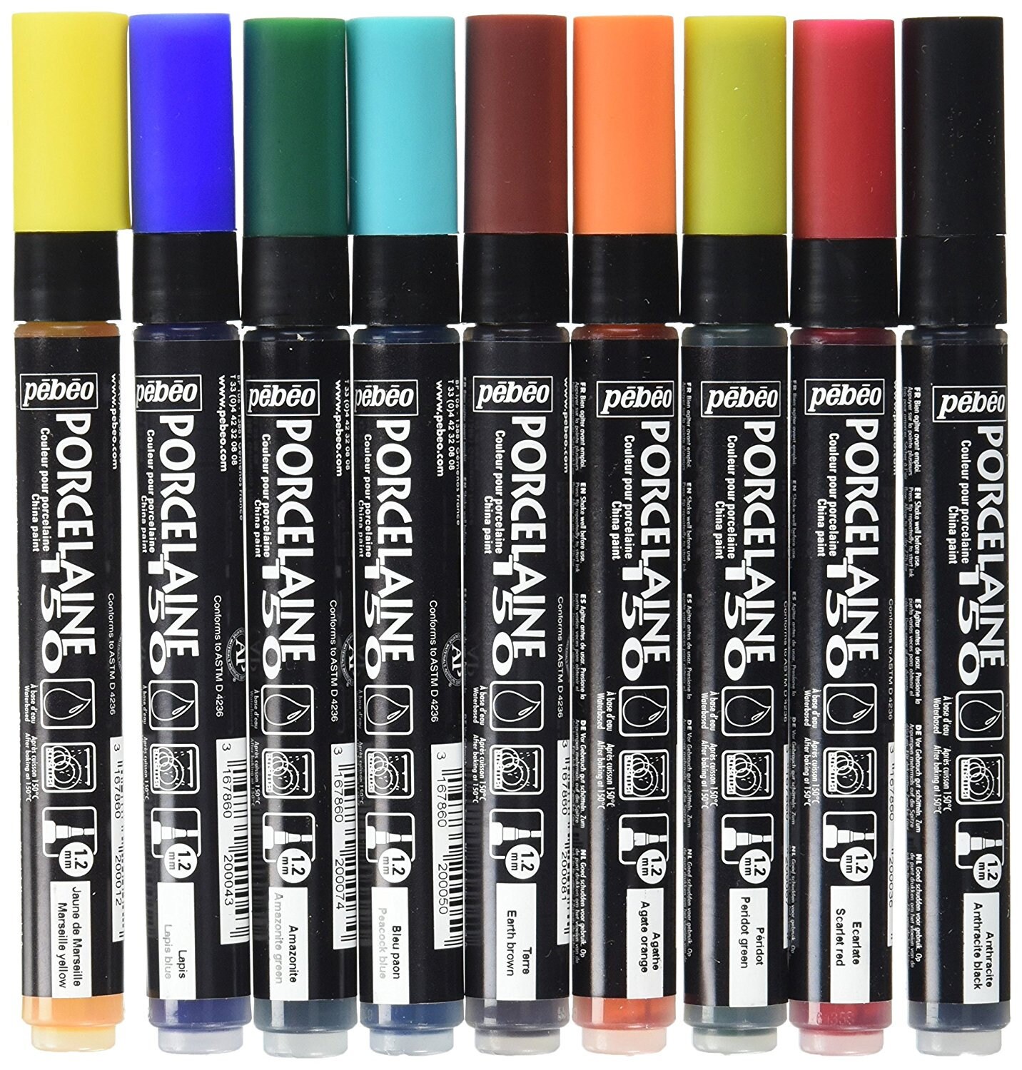 Pebeo Acrylic Paint Markers Available in 0.7mm, 1.2mm, 4mm, Chisel and 5-15  Mm Broad Tips 