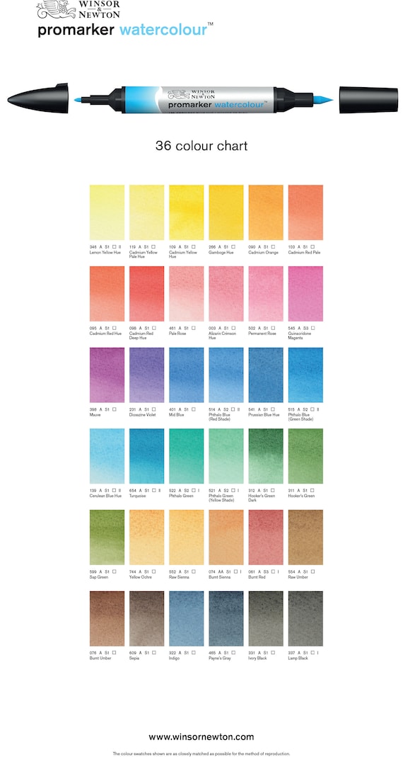 Winsor Newton Promarker Watercolour Twin Tip Marker Pens