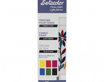 Zestaw farb do tkanin Pebeo Setacolor Light Fabric Paint Initiation 6 x 20ml