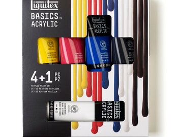 Liquitex Basics Acrylfarbe Set 4 x 75ml + 1 x 118ml
