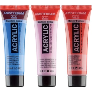 Amsterdam Acrylic Art, Craft and Hobby Paint in Small 20ml Tubes (Listing 1 of 2)