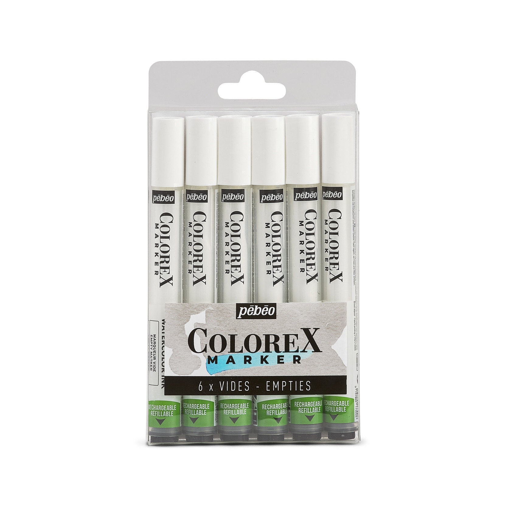 Pebeo Covering Blank Leaving White Marker Pen Drawing Gum 0.7/4mm  Watercolor Blocking White Color Pen