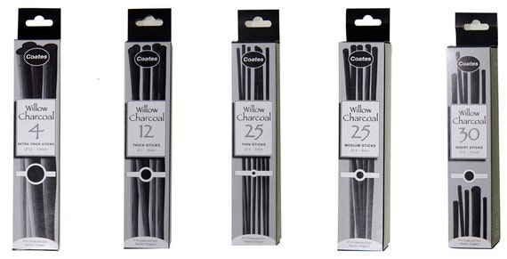 Coates English Willow Charcoal Sets Etsy