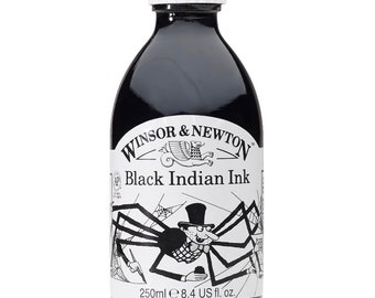 Winsor & Newton Black Indian Drawing Ink 250ml