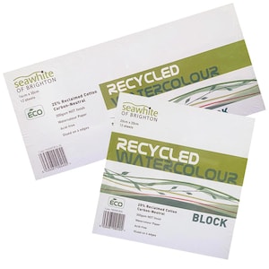 Blocchi di carta da acquerello riciclata Seawhite of Brighton