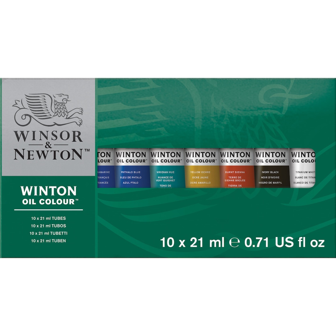 【未使用】Winsor & Newton ウィントン 21mlオイルカラー10本 Amazon.com: Winsor & Newton Winton Oil Color Paint, Studio Set, 10