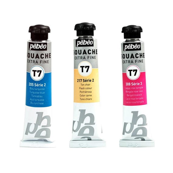 Pebeo T7 Extra Fine Gouache Opaque Watercolour Paint 20ml