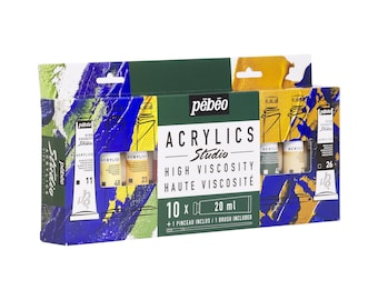 Pebeo Studio Acrylfarbe Set 10 x 20ml