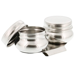 STUDIO 22 Metal Double Dipper Painting Palette Clip with Lid