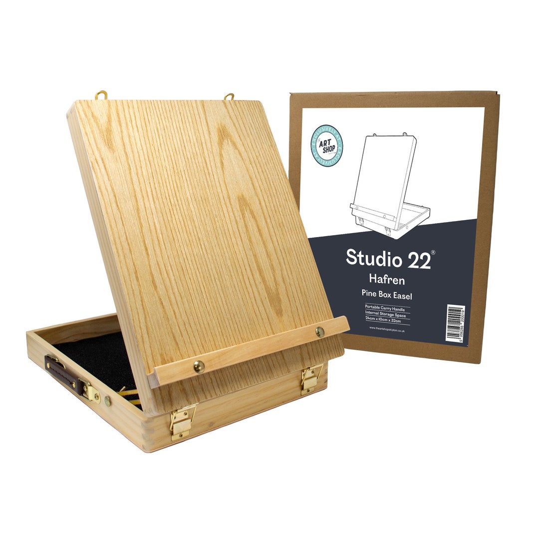 Studio 22 Hafren Artist's Pine Box Painting Table Easel - Etsy
