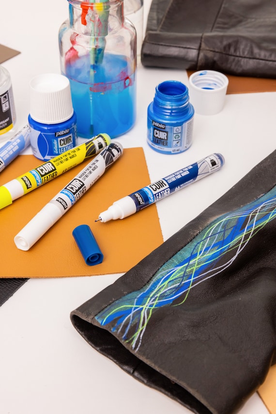 leather paint markers