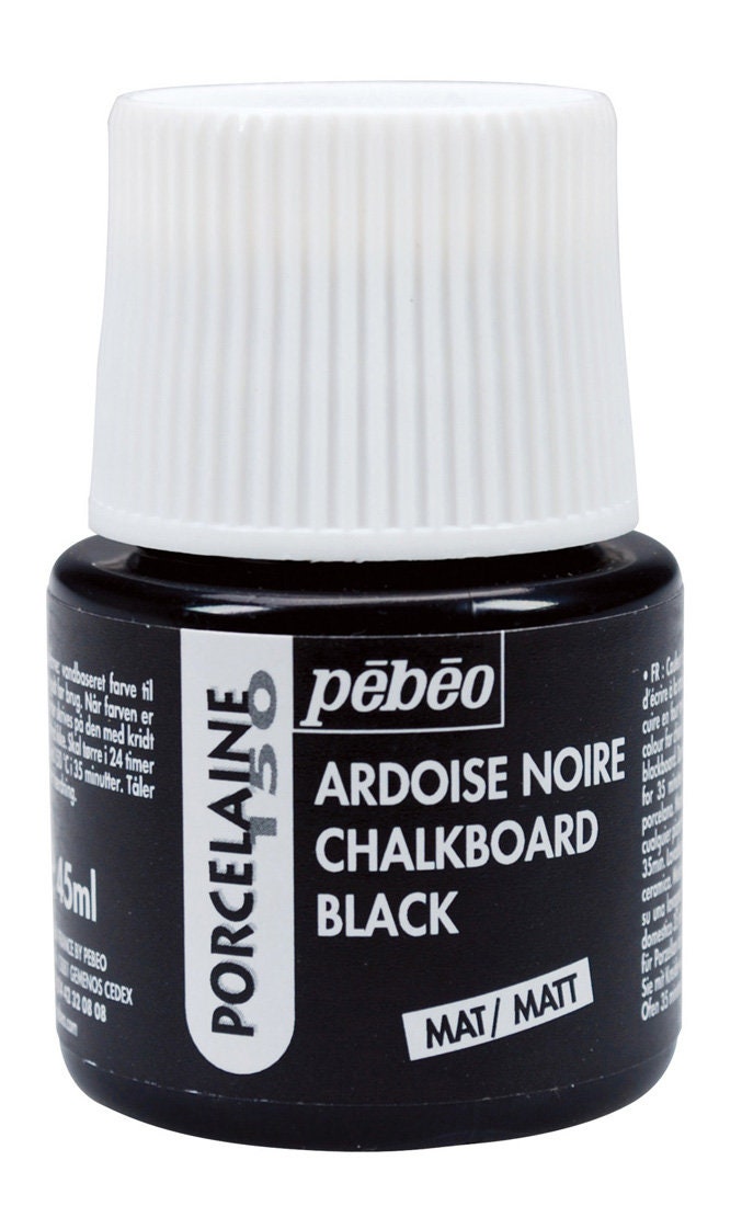 Pebeo Porcelaine 150 Porzellanfarbe Cloisonne, 20 Ml Anthrazit-Schwarz – Brennbar Bei 150°C
